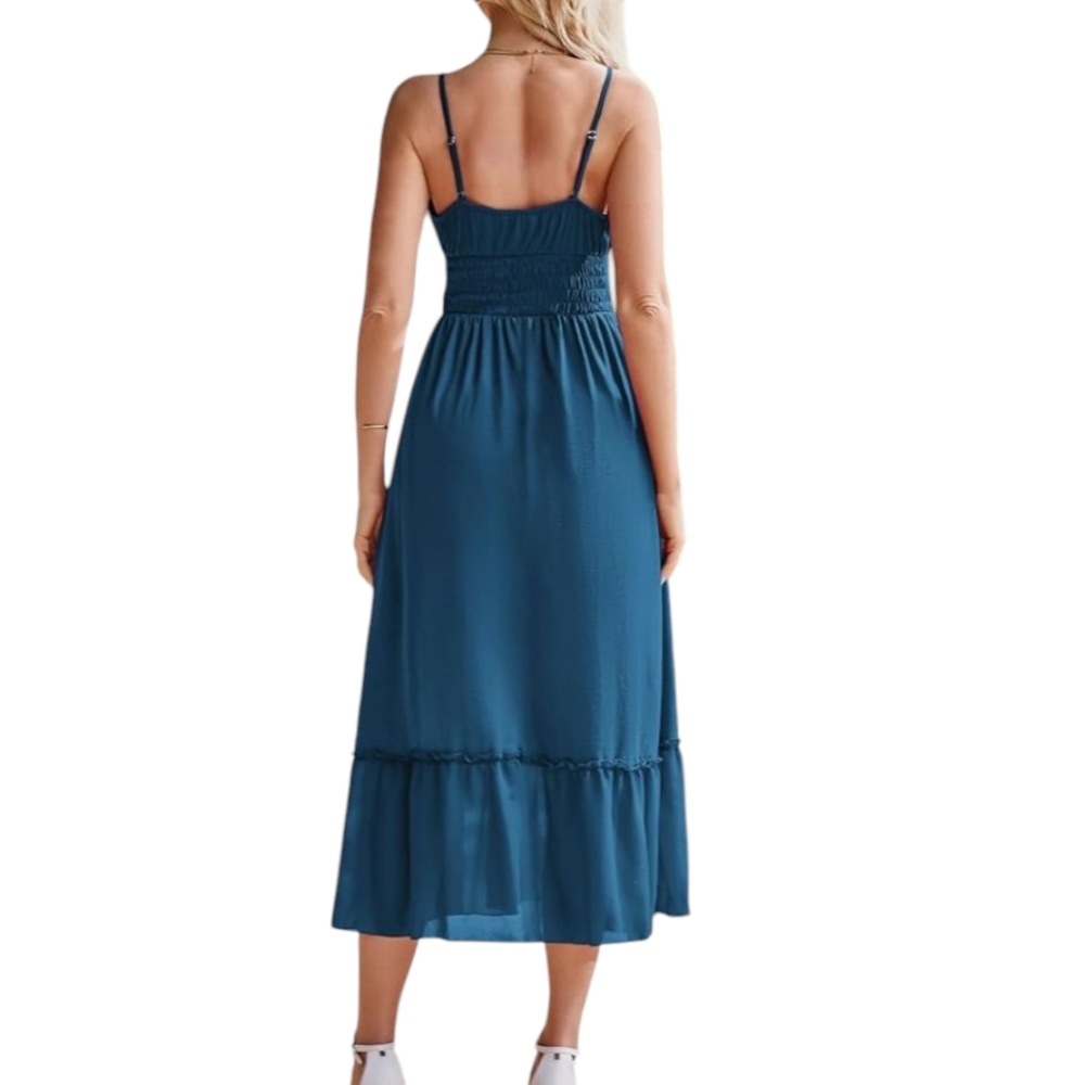 LIILLY ROSE   WOMEND MAXI DRESS WITH SPAGHETTI STRAPS. - Picture 2 of 2